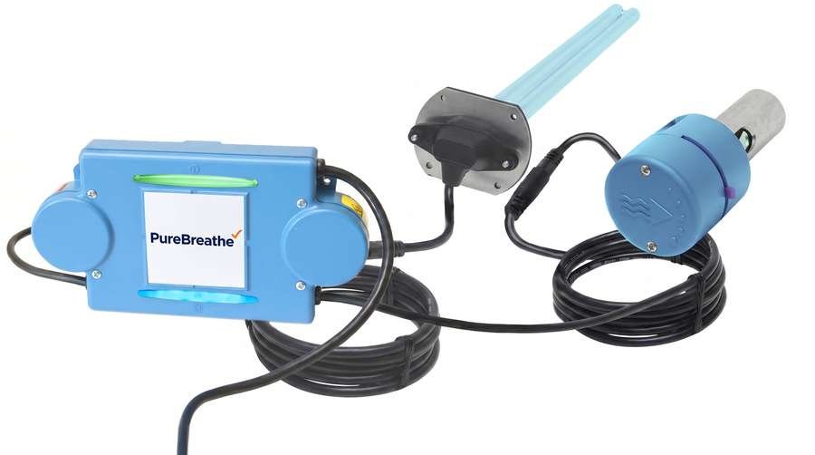 PureBreathe UV-C germicidal lamp unit, product photo