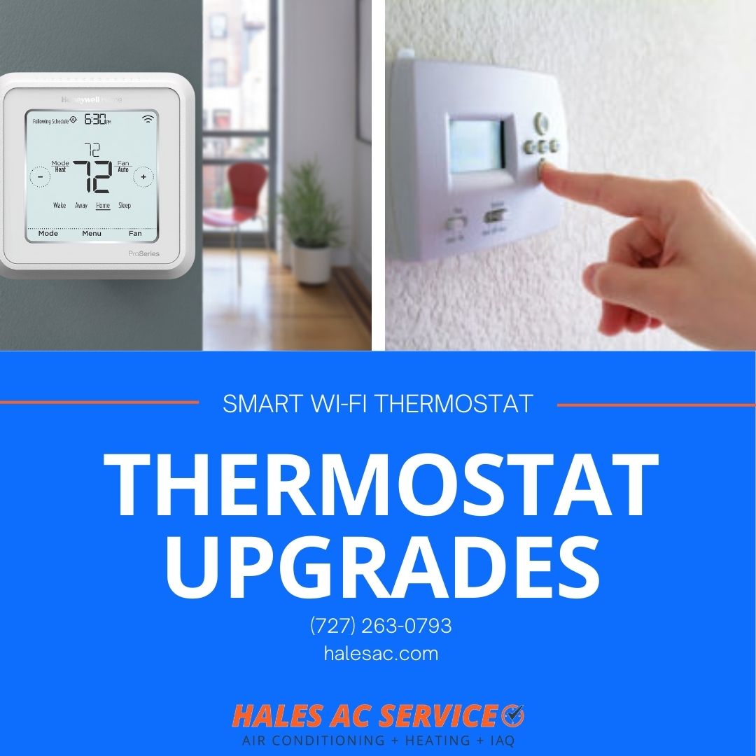 Homeowners in Tampa, FL adjusting their new energy efficient Smart Thermostats.